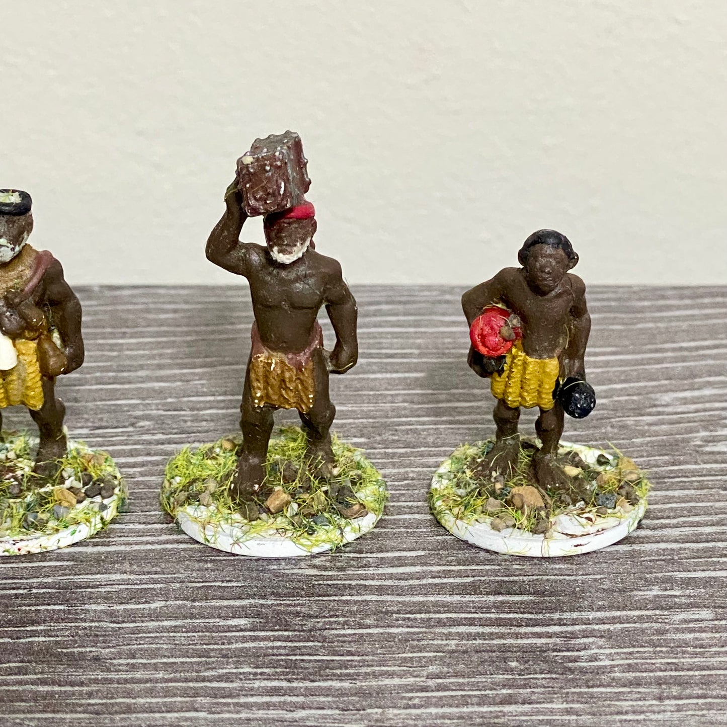 25mm Zulu War 1879 Tribe Set Painted Metal Unmounted Miniatures War Games 6 Figs
