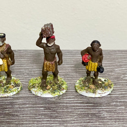 25mm Zulu War 1879 Tribe Set Painted Metal Unmounted Miniatures War Games 6 Figs