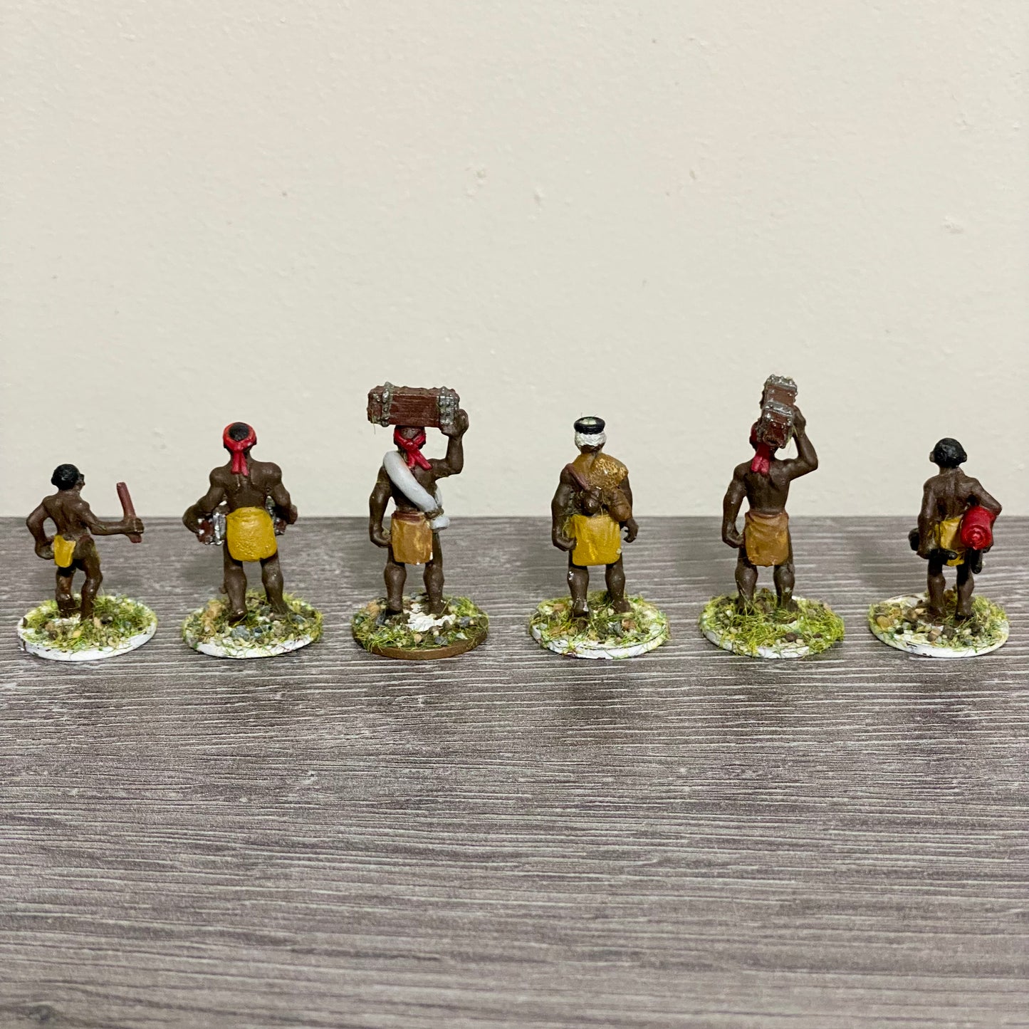 25mm Zulu War 1879 Tribe Set Painted Metal Unmounted Miniatures War Games 6 Figs