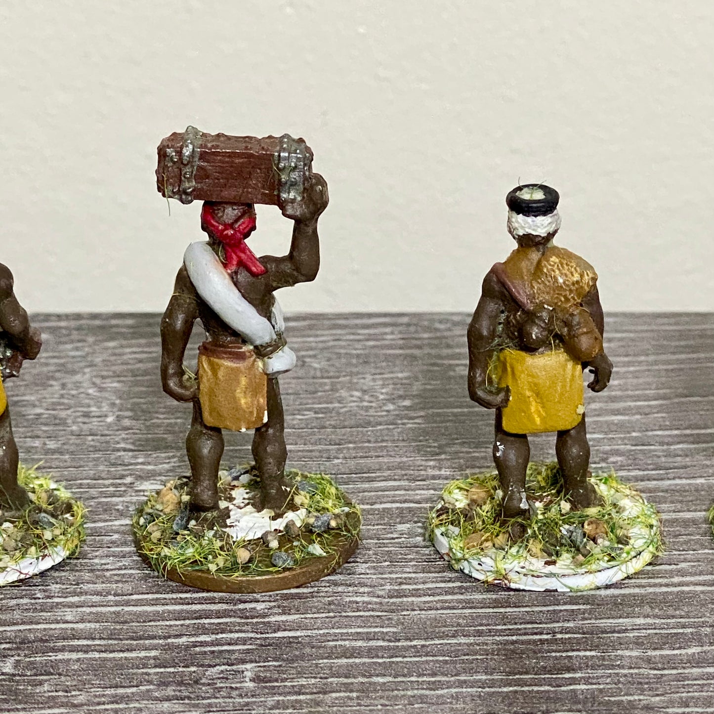25mm Zulu War 1879 Tribe Set Painted Metal Unmounted Miniatures War Games 6 Figs