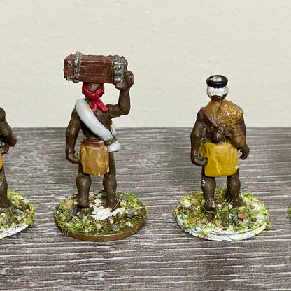 25mm Zulu War 1879 Tribe Set Painted Metal Unmounted Miniatures War Games 6 Figs