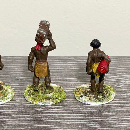 25mm Zulu War 1879 Tribe Set Painted Metal Unmounted Miniatures War Games 6 Figs