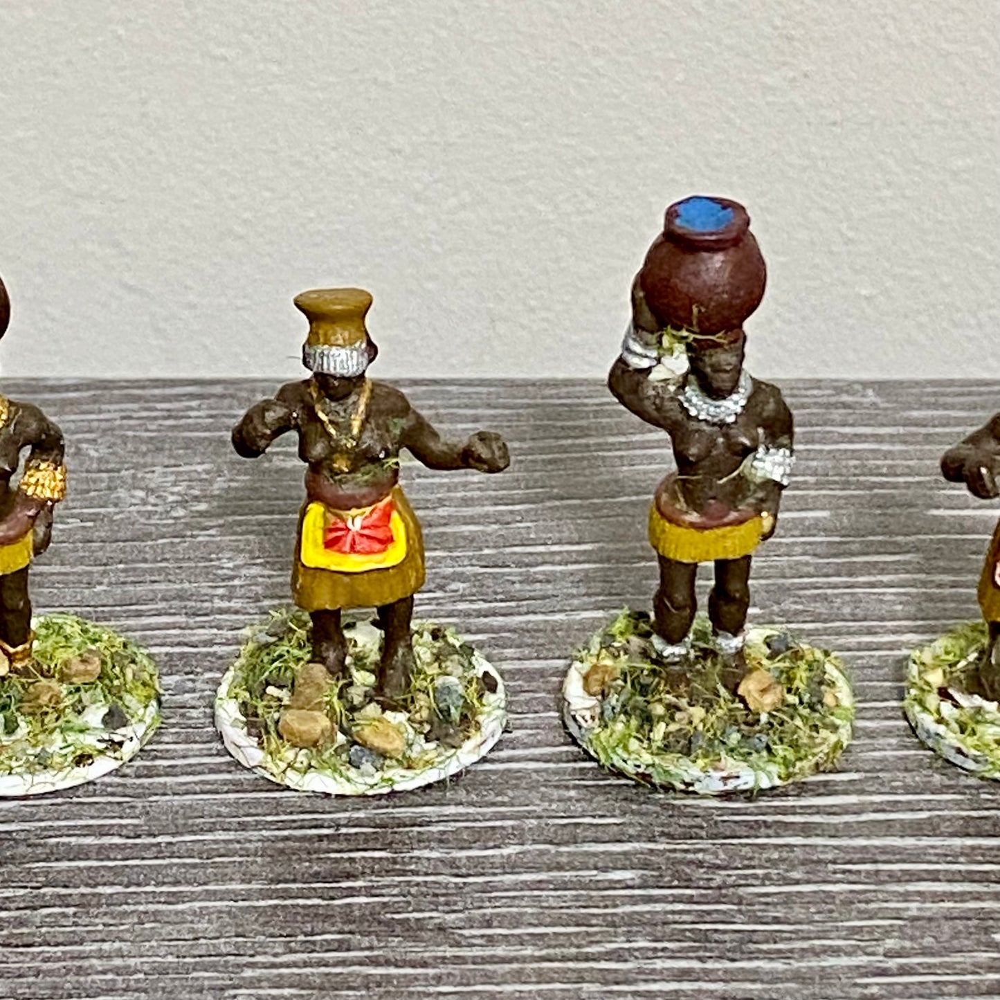 25mm Zulu War 1879 Tribe Women Natal Painted Metal Miniatures War Games 5 Figs