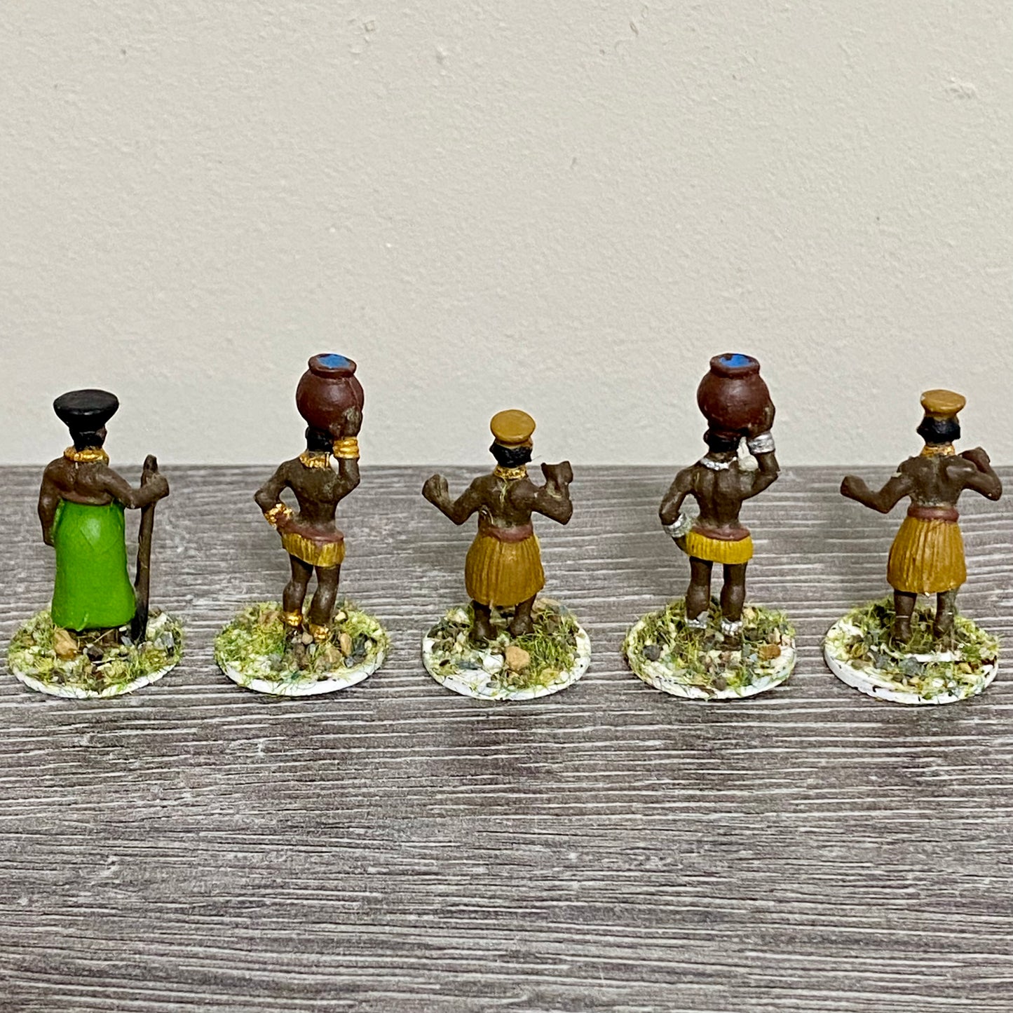 25mm Zulu War 1879 Tribe Women Natal Painted Metal Miniatures War Games 5 Figs