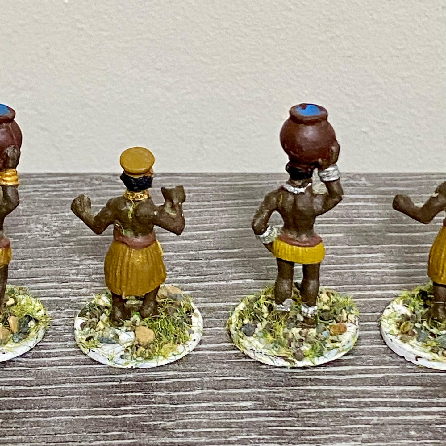 25mm Zulu War 1879 Tribe Women Natal Painted Metal Miniatures War Games 5 Figs