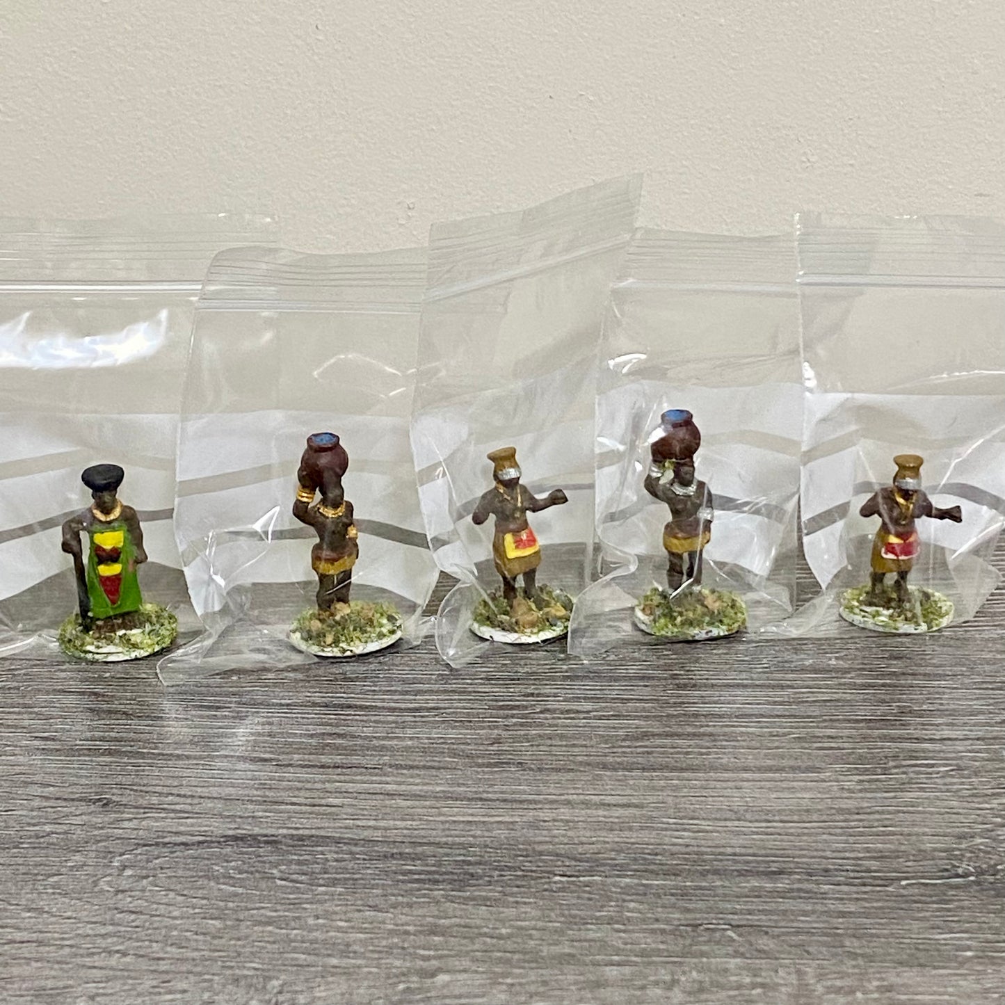 25mm Zulu War 1879 Tribe Women Natal Painted Metal Miniatures War Games 5 Figs