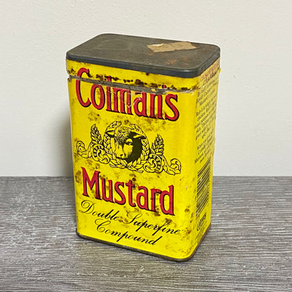 Vintage Colman’s Mustard Spice Tin 4oz Collectible Retro Norwich England & Lid