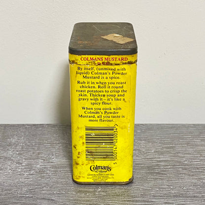 Vintage Colman’s Mustard Spice Tin 4oz Collectible Retro Norwich England & Lid
