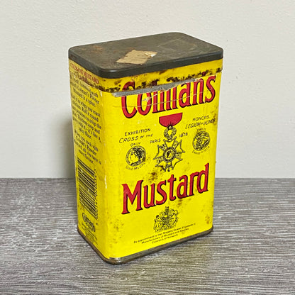 Vintage Colman’s Mustard Spice Tin 4oz Collectible Retro Norwich England & Lid
