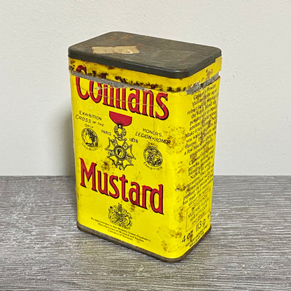 Vintage Colman’s Mustard Spice Tin 4oz Collectible Retro Norwich England & Lid