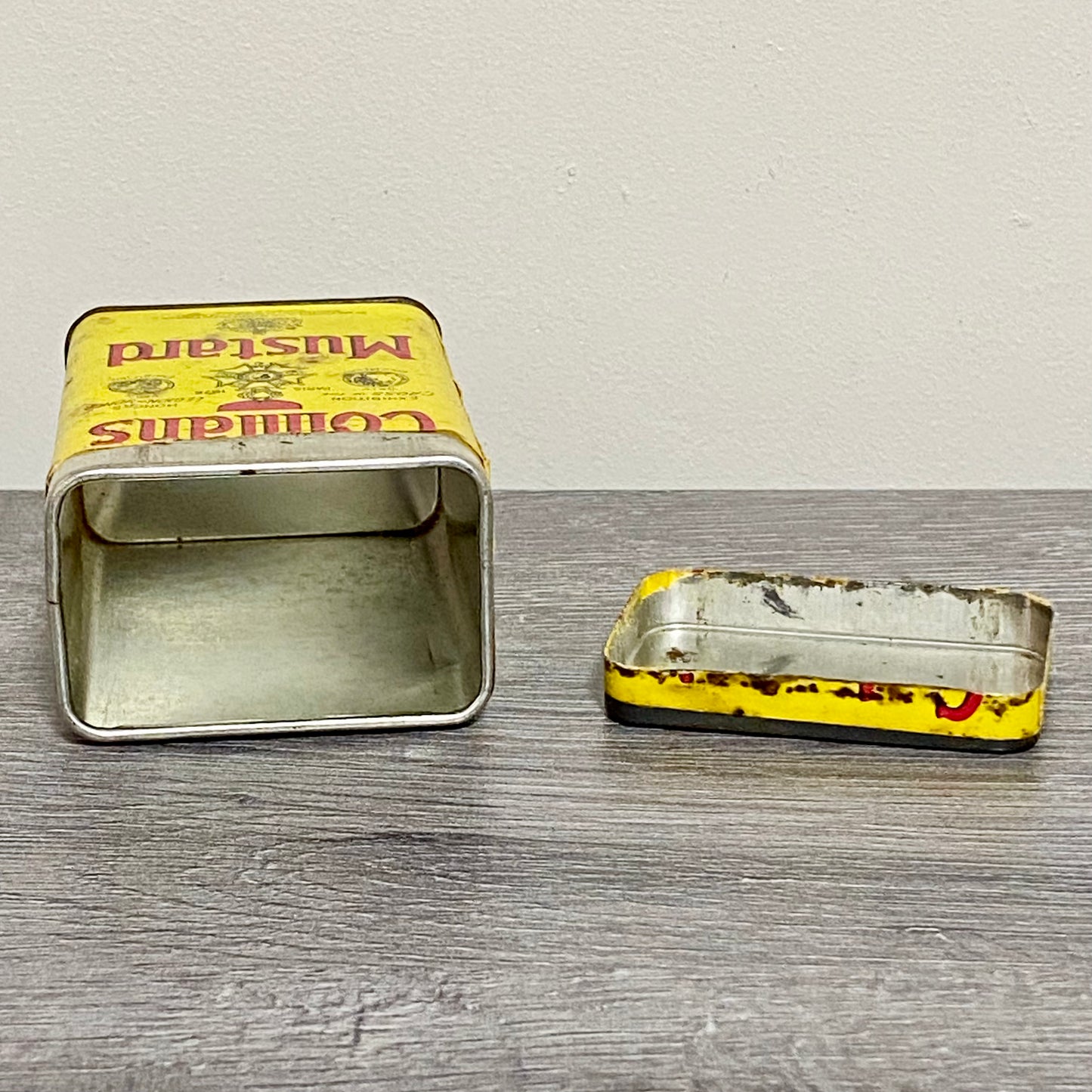 Vintage Colman’s Mustard Spice Tin 4oz Collectible Retro Norwich England & Lid