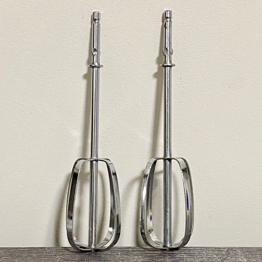 Hand Mixer Beater Pair 6” Long Universal Kitchen Whisk Cake Stainless Steel 2x