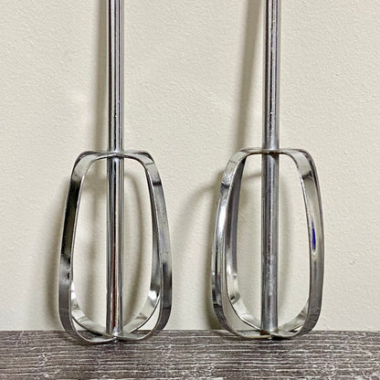Hand Mixer Beater Pair 6” Long Universal Kitchen Whisk Cake Stainless Steel 2x