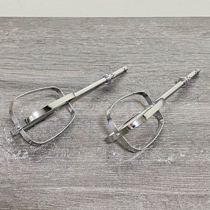 Hand Mixer Beater Pair 6” Long Universal Kitchen Whisk Cake Stainless Steel 2x