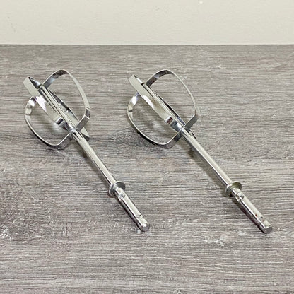 Hand Mixer Beater Pair 6” Long Universal Kitchen Whisk Cake Stainless Steel 2x
