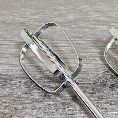 Hand Mixer Beater Pair 6” Long Universal Kitchen Whisk Cake Stainless Steel 2x