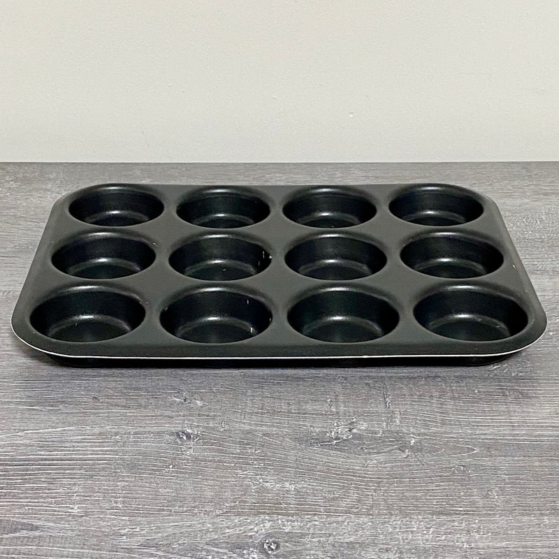 12 Cup Muffin Tray Non Stick Baking Pan Yorkshire Cake Cupcake Mold Bakeware