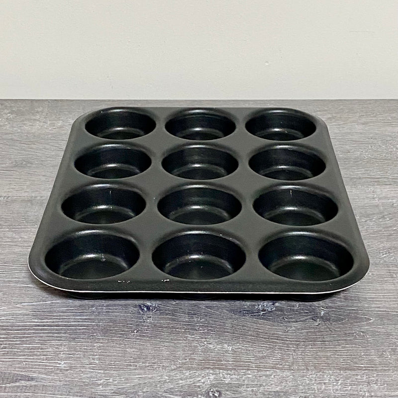 12 Cup Muffin Tray Non Stick Baking Pan Yorkshire Cake Cupcake Mold Bakeware