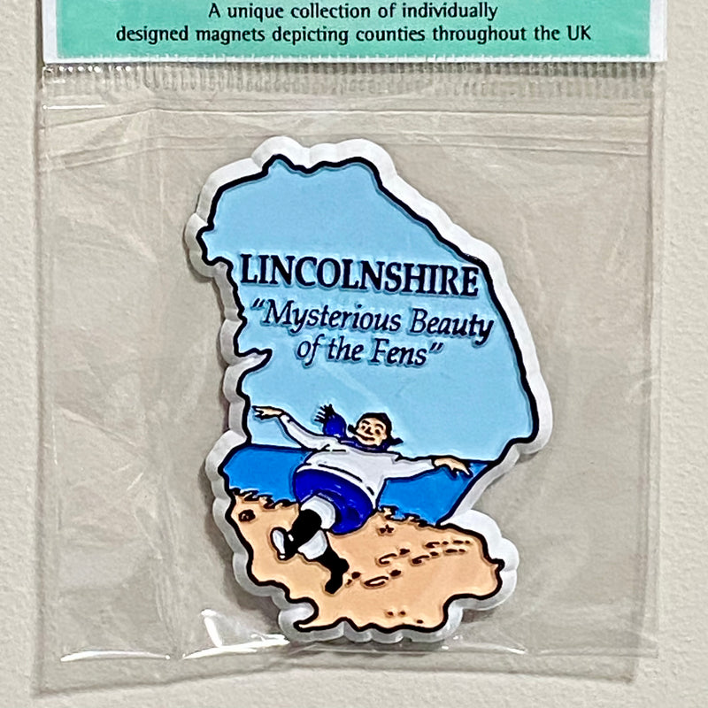 Lincolnshire County Shape Mysterious Beauty Of The Fens Fridge Magnet Souvenir