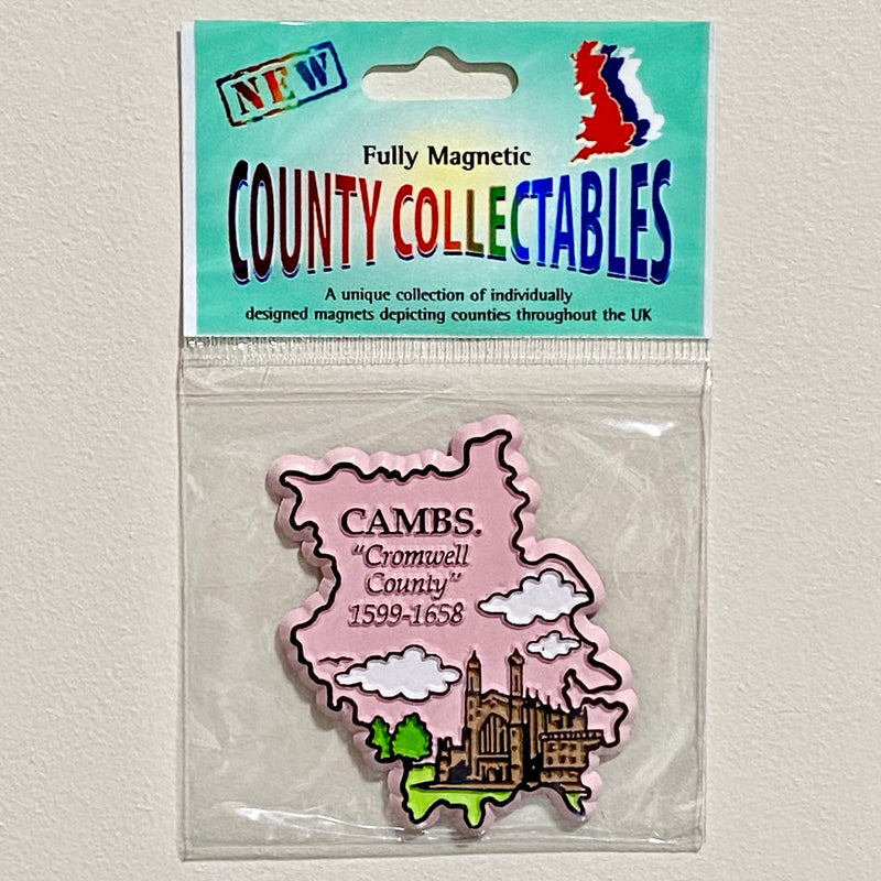 Cambridgeshire County Shape Cromwell 1599 - 1658 Fridge Magnet England Souvenir