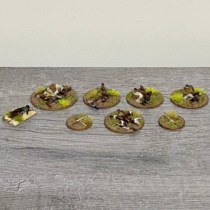 28mm Zulu War 1879 Tribe Casualties Painted Metal Miniatures War Games 8 Figs