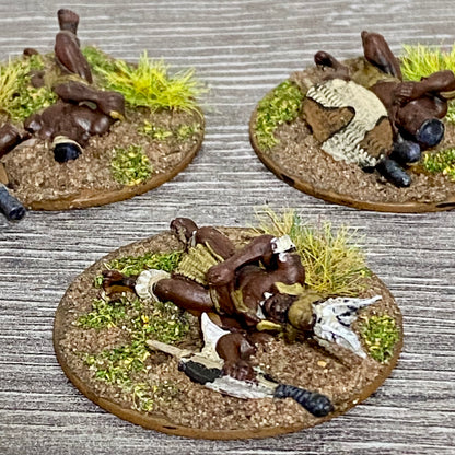 28mm Zulu War 1879 Tribe Casualties Painted Metal Miniatures War Games 8 Figs