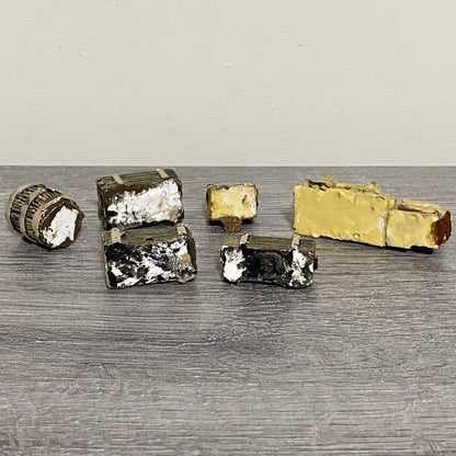 28mm Sandbag Barrel & Wooden Crates Set Painted Resin Miniatures Wargames 6 Figs
