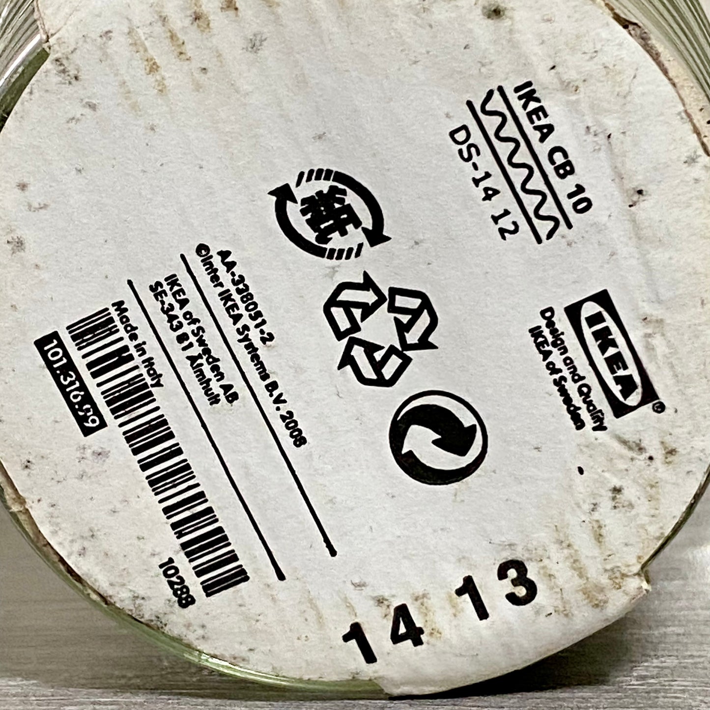 IKEA VÄNLIG Glass Pitcher Jug 1 Litre Heavy Duty Beverage Clear With Handle