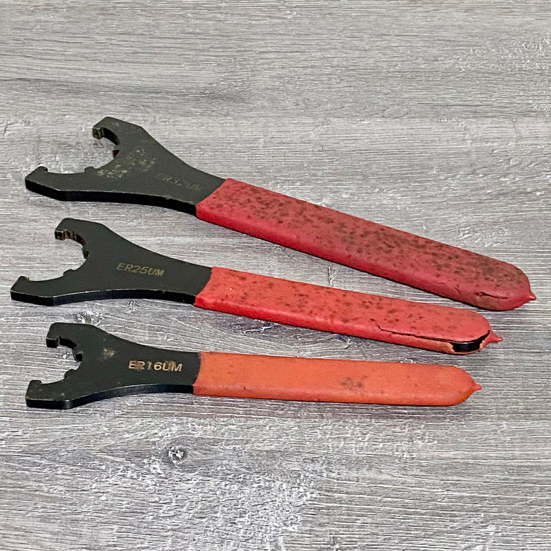 ER Collet Chuck Wrenches ER16UM ER25UM ER32UM Set Of 3 Engineering Machine Tools