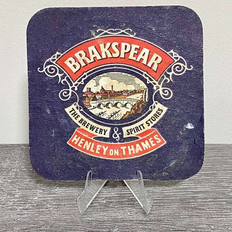 Vintage Brakspear Henley On Thames The Brewery & Spirit Stores Retro Beer Mat