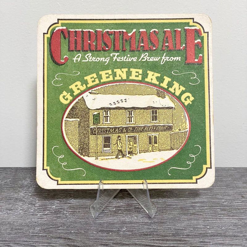 Vintage Christmas Ale A Strong Festive Brew From Greene King Beer Mat Coaster