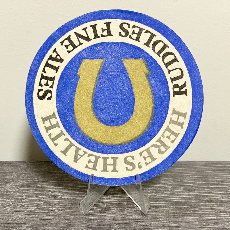 Vintage Ruddles Fine Ales Here’s Health Retro Collectible Beer Mat Coaster Rare