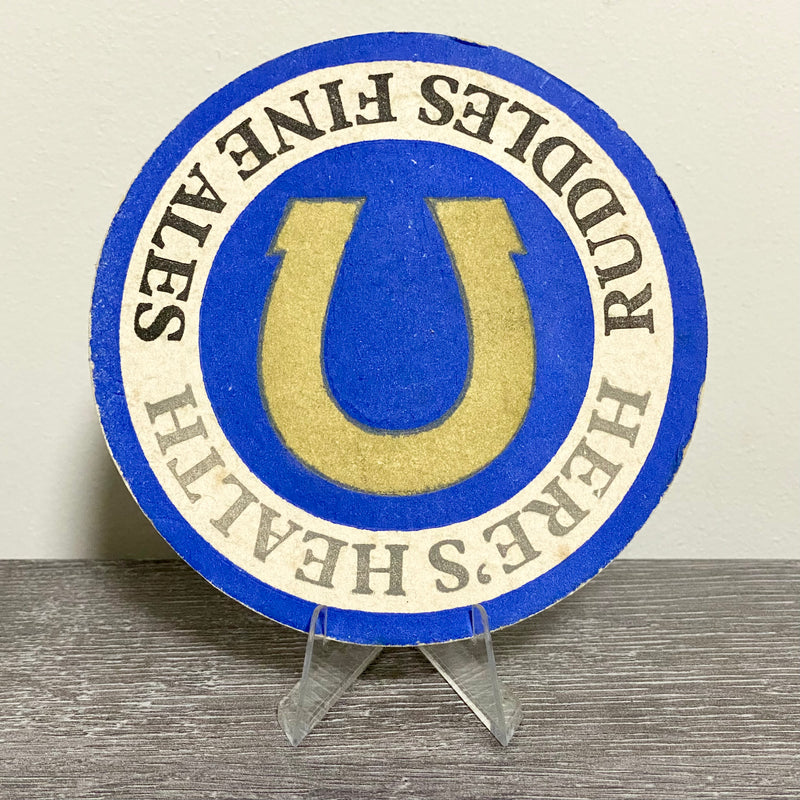 Vintage Ruddles Fine Ales Here’s Health Retro Collectible Beer Mat Coaster Rare