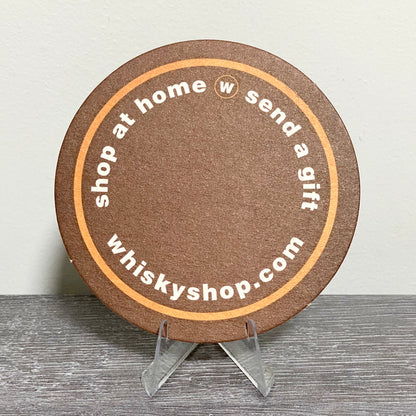 Whisky Shop Promotional Round Collectible Beer Coaster Pub Home Mat Rare