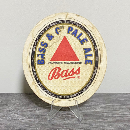 Vintage Bass & Co Pale Ale Brewed By Bass Brewery Beer Mat Collectible Coaster