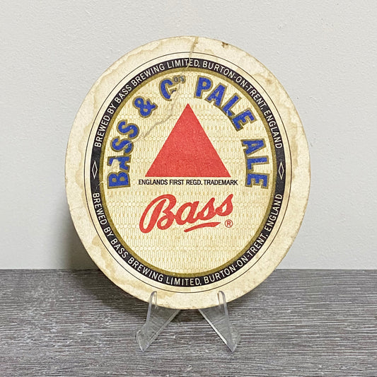Vintage Bass & Co Pale Ale Brewed By Bass Brewery Beer Mat Collectible Coaster