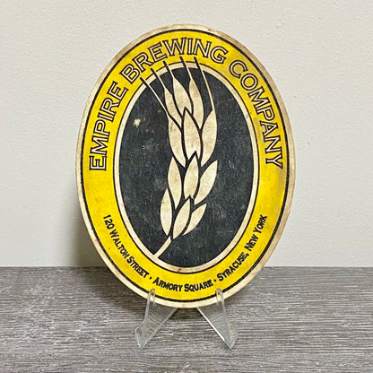 Vintage Empire Brewing Company New York Brewery Beer Mat Collectible Coaster