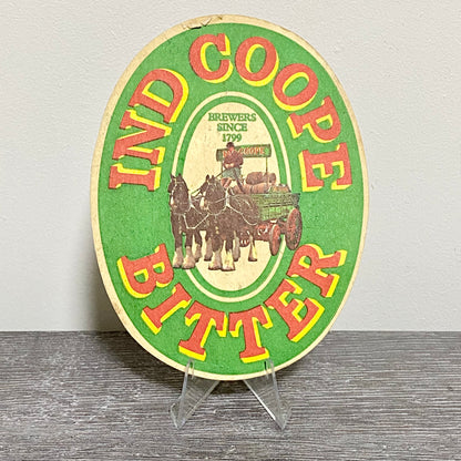 Vintage Ind Coope Bitter Brewers Since 1799 Beer Mat Collectible 1980s Coaster