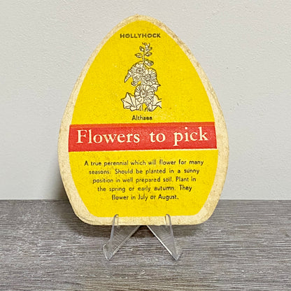 Vintage Pick Flowers To Pick Brewmaster Brewery Beer Mat Collectible Pub Coaster