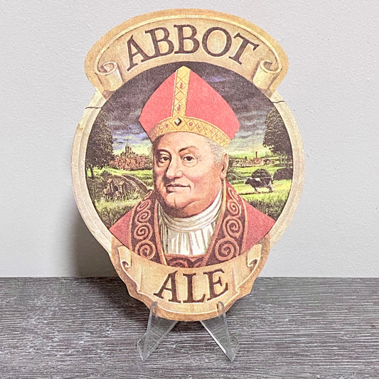 Vintage Abbot Ale By Greene King Beer Mat Collectible Decorative Coaster Rare