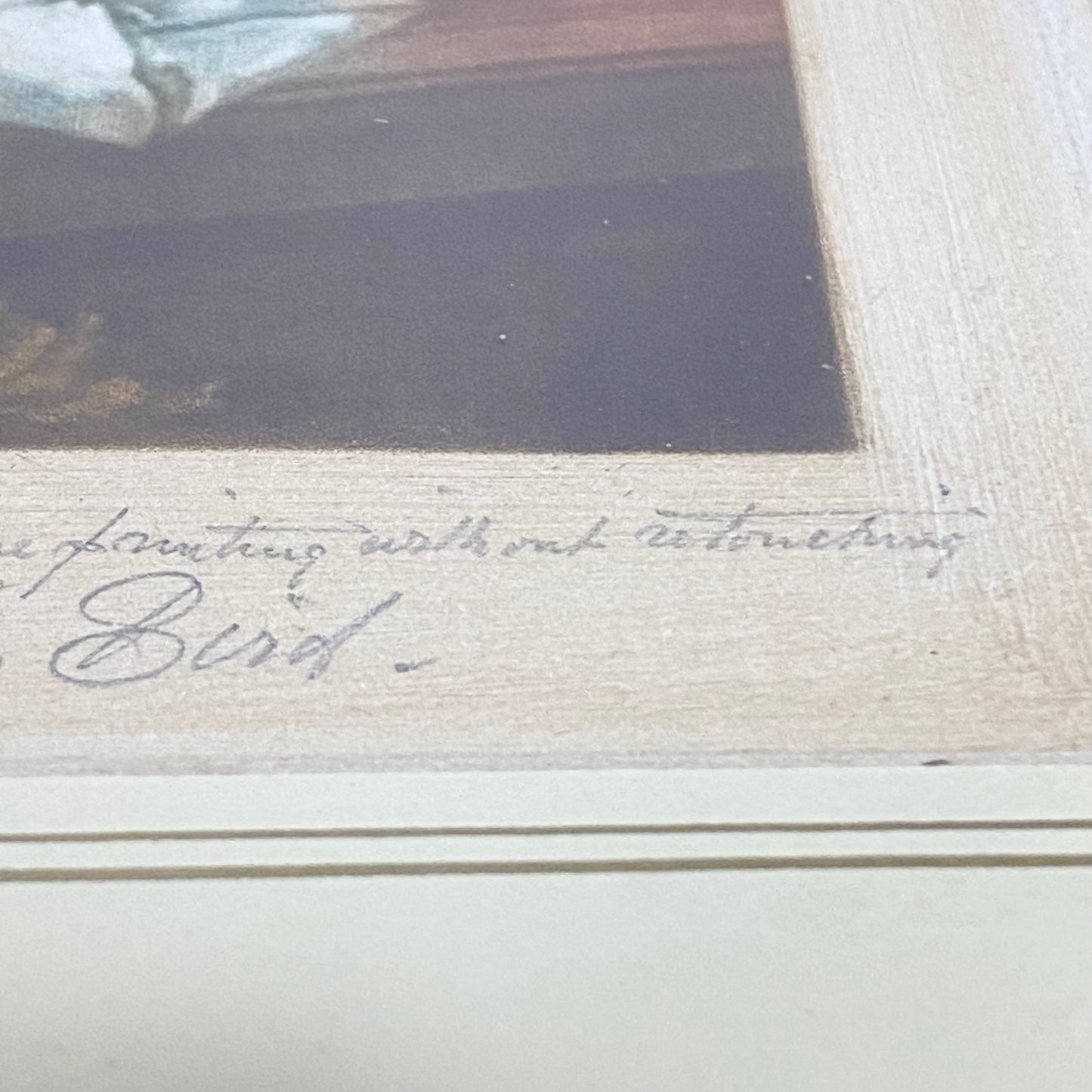 Antique 19th Century Madame De Pompadour Engraving By Charles Bird Framed Rare