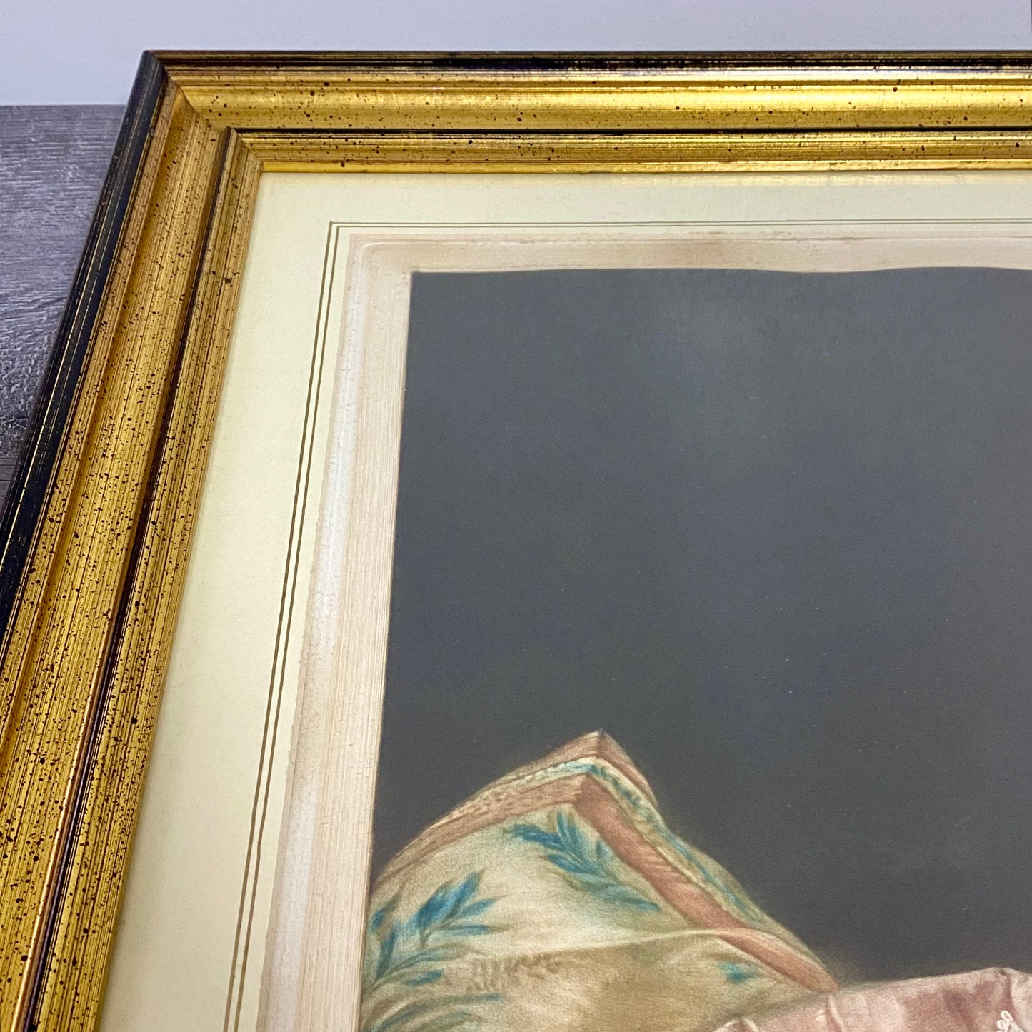 Antique 19th Century Madame De Pompadour Engraving By Charles Bird Framed Rare