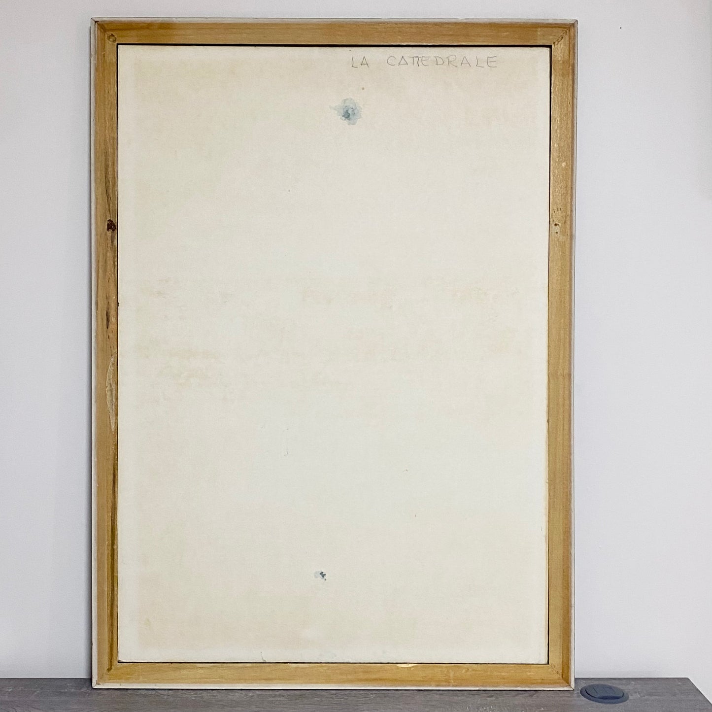 Vintage Original Collage La Cattedrale Fine Art Signed Rosina Wachtmeister 1985