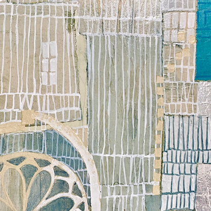 Vintage Original Collage La Cattedrale Fine Art Signed Rosina Wachtmeister 1985