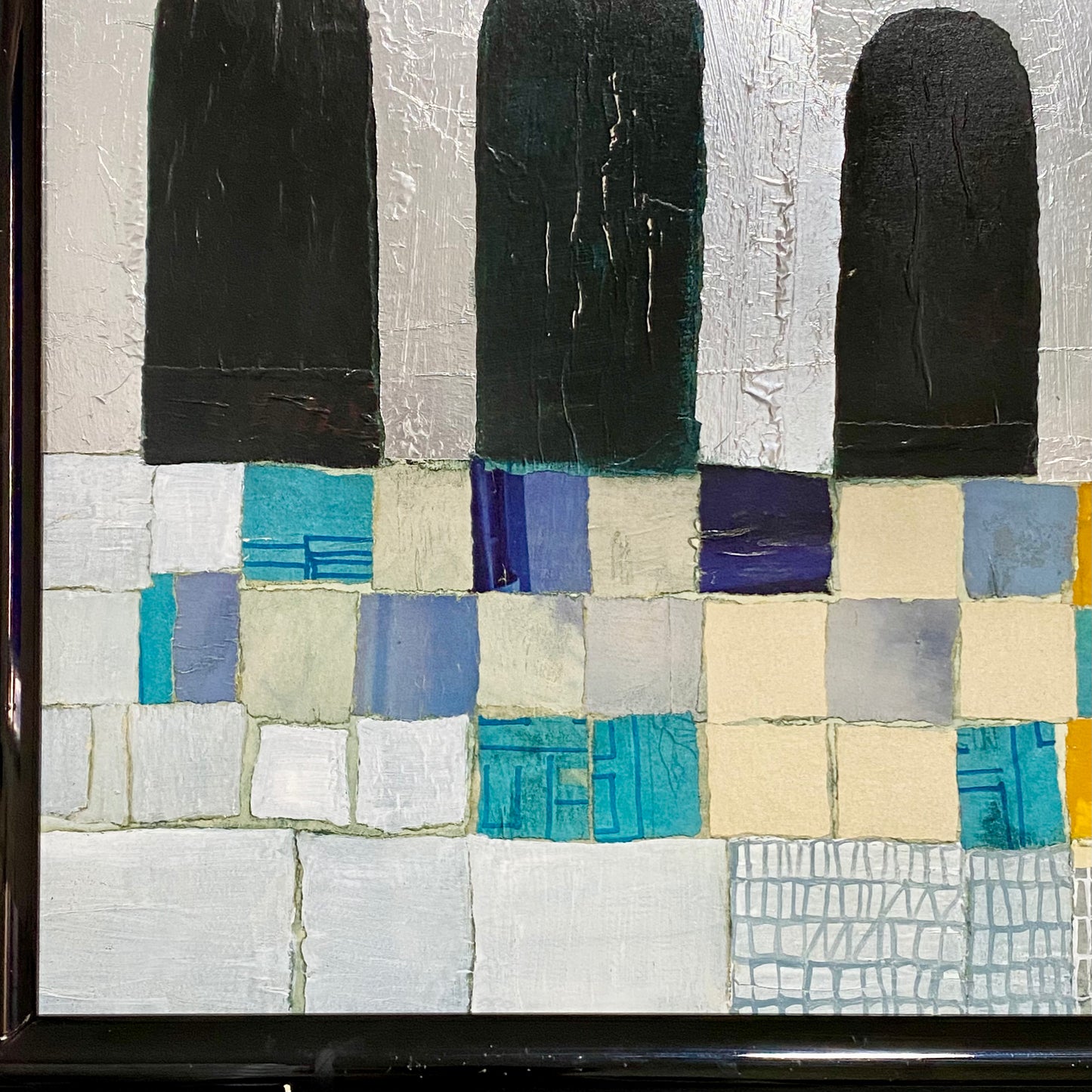 Vintage Original Collage La Cattedrale Fine Art Signed Rosina Wachtmeister 1985