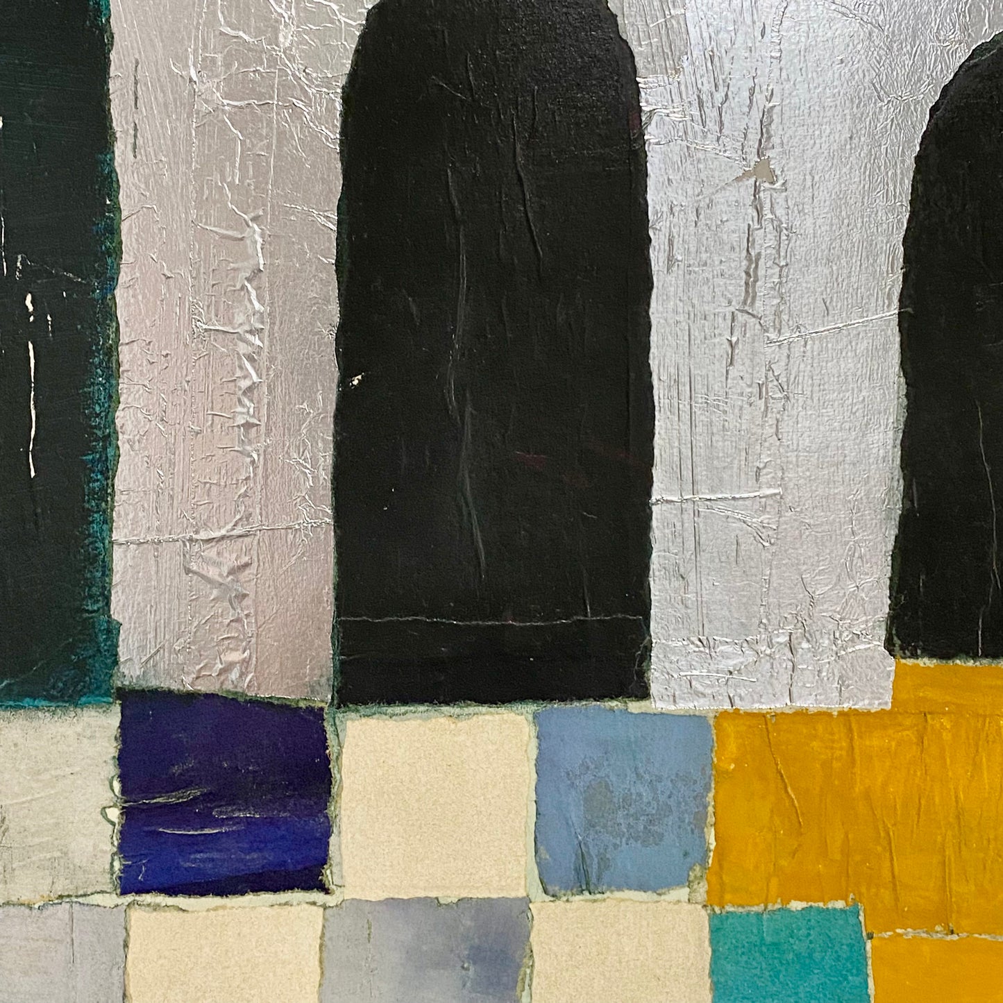 Vintage Original Collage La Cattedrale Fine Art Signed Rosina Wachtmeister 1985