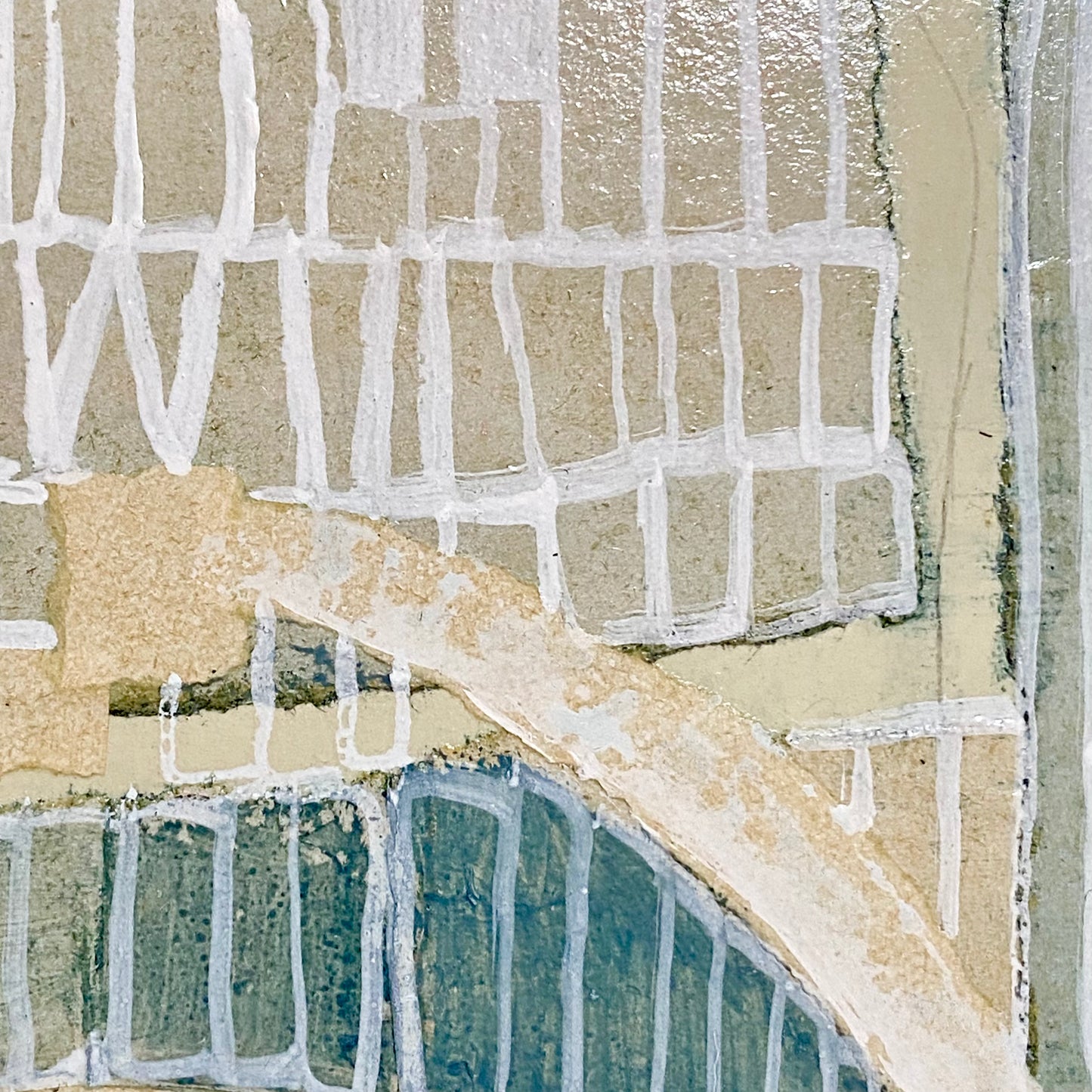 Vintage Original Collage La Cattedrale Fine Art Signed Rosina Wachtmeister 1985