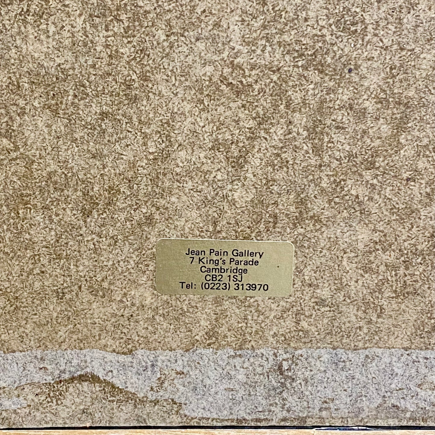 Vintage Original Collage La Cattedrale Fine Art Signed Rosina Wachtmeister 1985