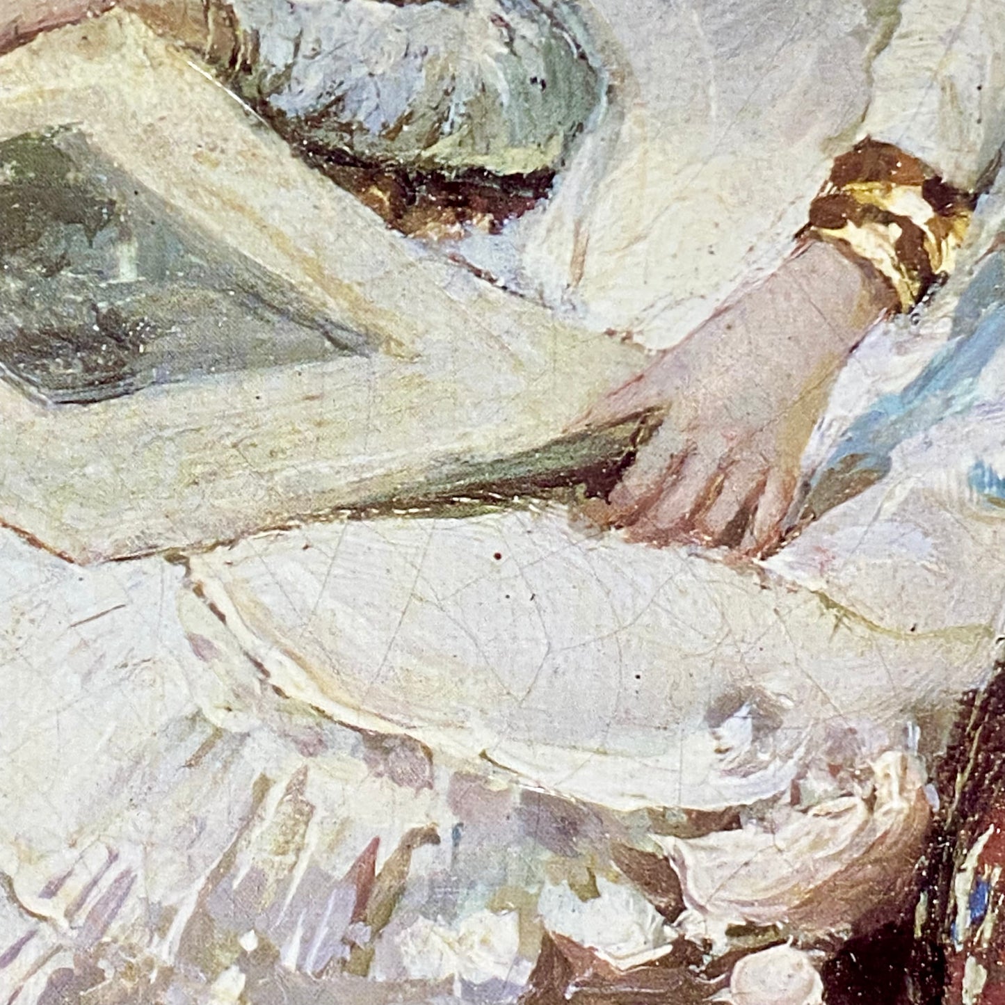 Antique Viewing The Portfolio Oil Painting After Giuseppe De Sanctis 1884 Signed