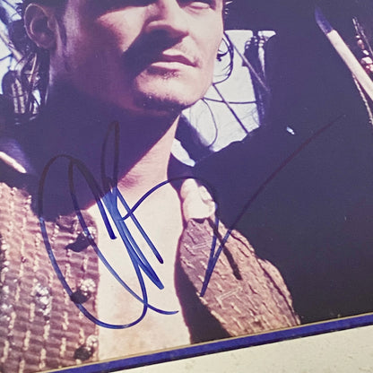 Johnny Depp & Orlando Bloom Pirates Of The Caribbean PSA Signed Art Framed Rare